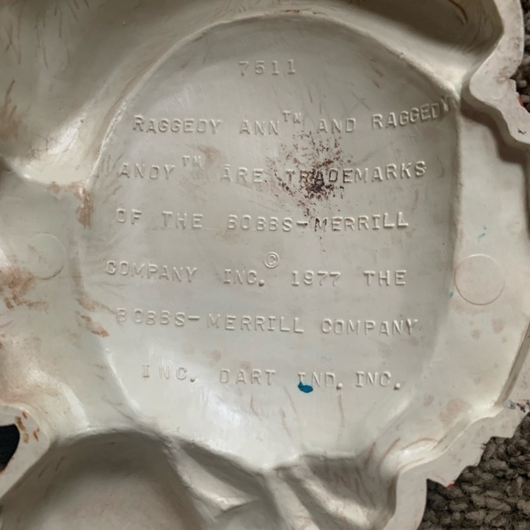 Vintage Raggedy Ann & Andy Wall Hanging Decor by Bobbs-Merrill (1977) - Picture 3 of 3